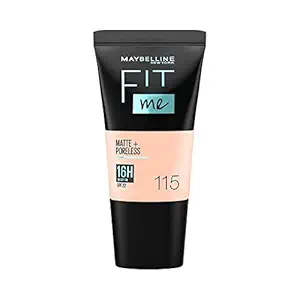 Maybelline New York Fit Me Matte + Poreless Liquid Foundation – 115 Ivory (18ml)